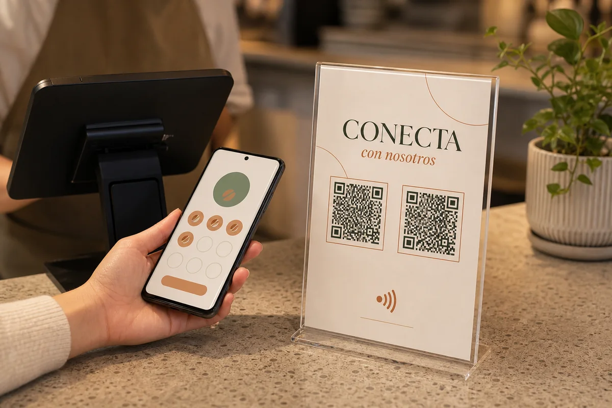 Concepto de fidelización digital para un negocio