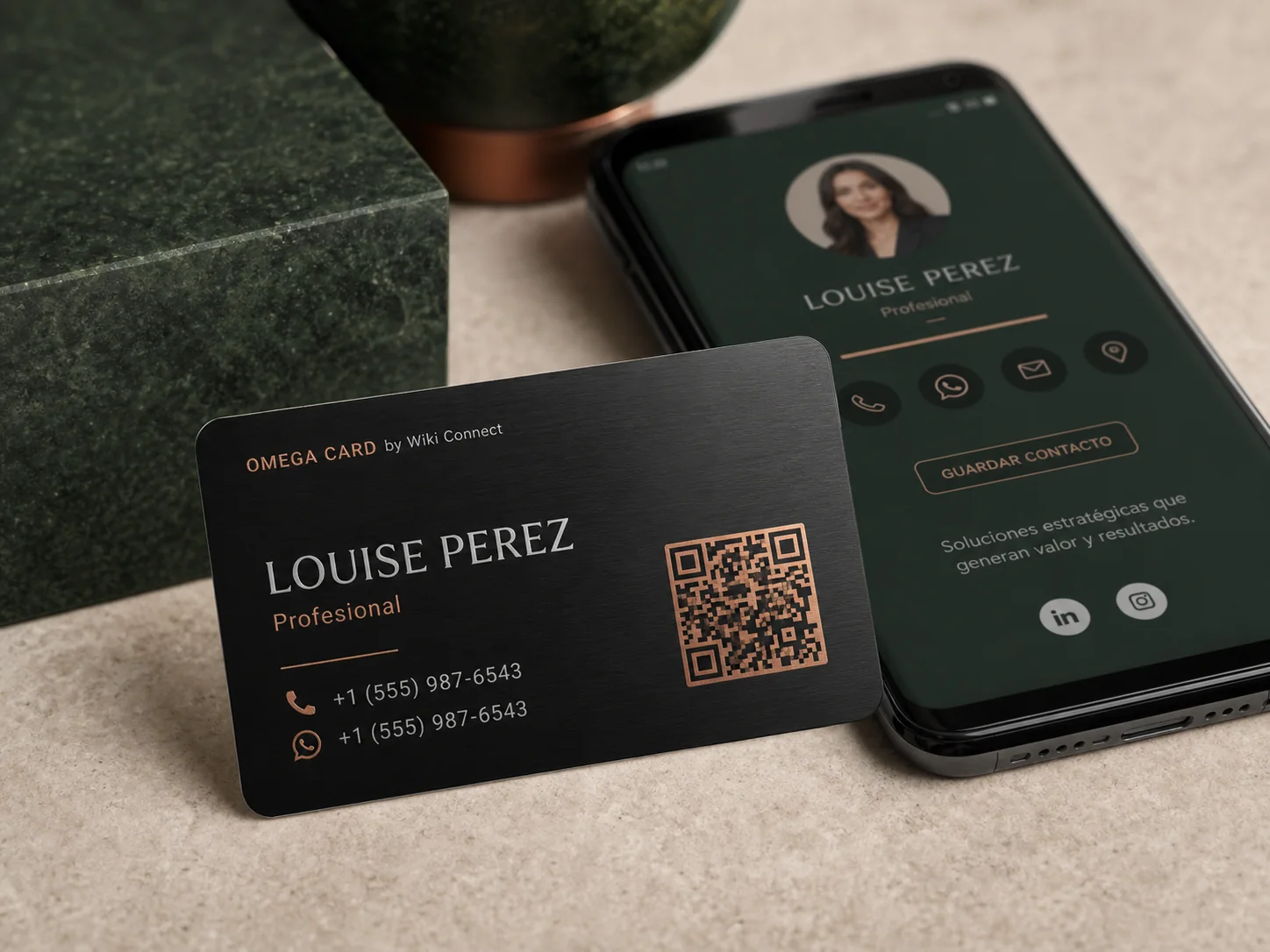 Omega Card · referencia visual